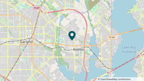 Map of Kenwood Heights, Rowlett service area